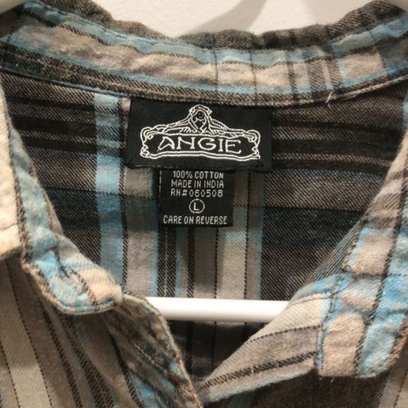 Angie Flannel Button Down Shirt - Picture 4 of 4
